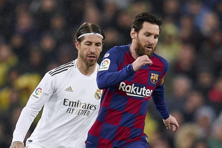 Sergio Ramos and Lionel Messi