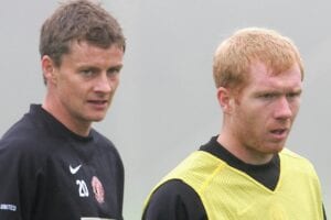 Ole Gunnar Solskjaer and Paul Scholes