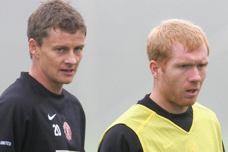 Ole Gunnar Solskjaer and Paul Scholes