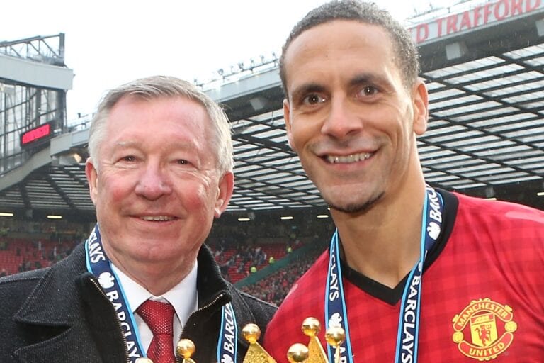 Alex Ferguson and Rio Ferdinand
