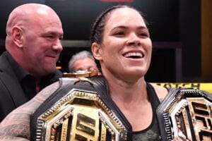 Dana White and Amanda Nunes