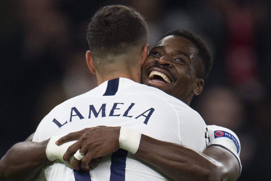 Erik Lamela and Serge Aurier