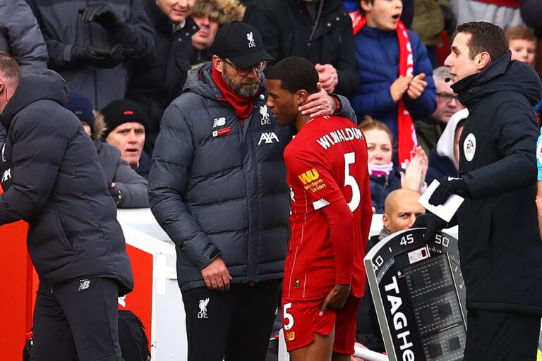 Jurgen Klopp and Georginio Wijnaldum