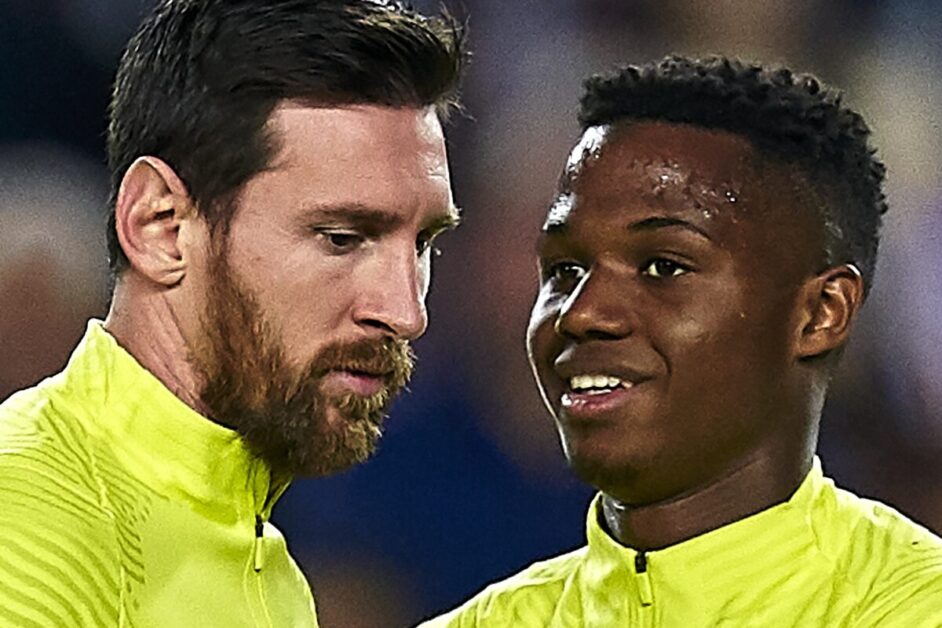 Lionel Messi and Ansu Fati