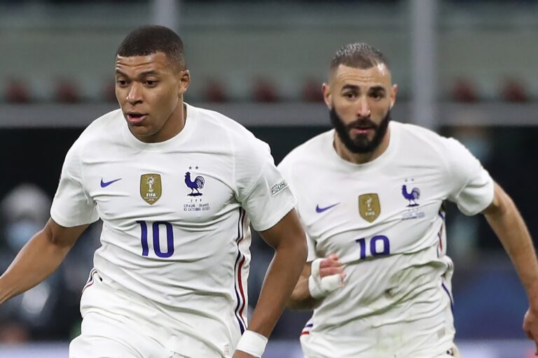 Kylian Mbappe and Karim Benzema