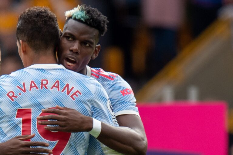 Raphael Varane and Paul Pogba