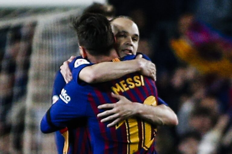 Andres Iniesta and Lionel Messi