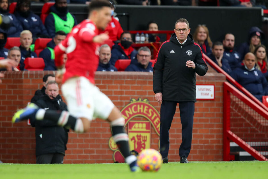 Ralf Rangnick watches Jadon Sancho