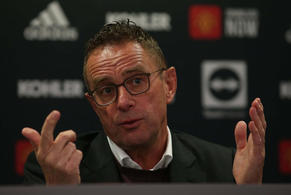 Ralf Rangnick press conference