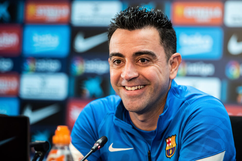 Xavi smiles about Adama