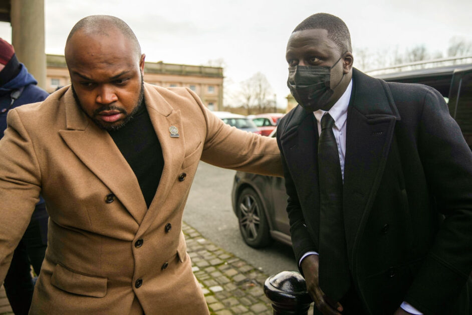 Benjamin Mendy arrives at court